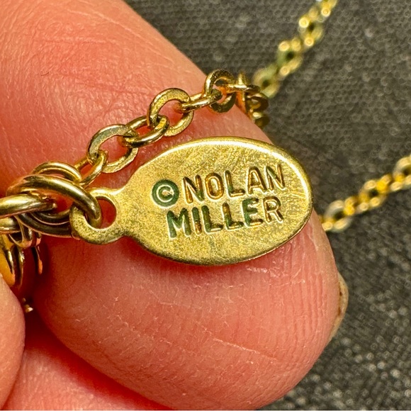 Nolan Miller Gold Vermeil over Sterling Silver Pendant Opal - Picture 2 of 9